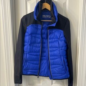 Michael Kors Men's Puffer Jacket in Blue and Black